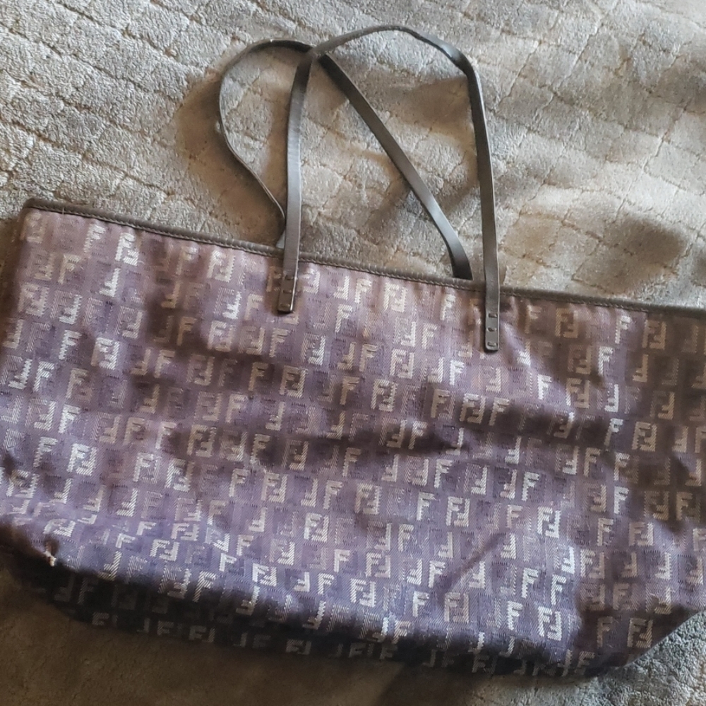 Fendi canvas tote